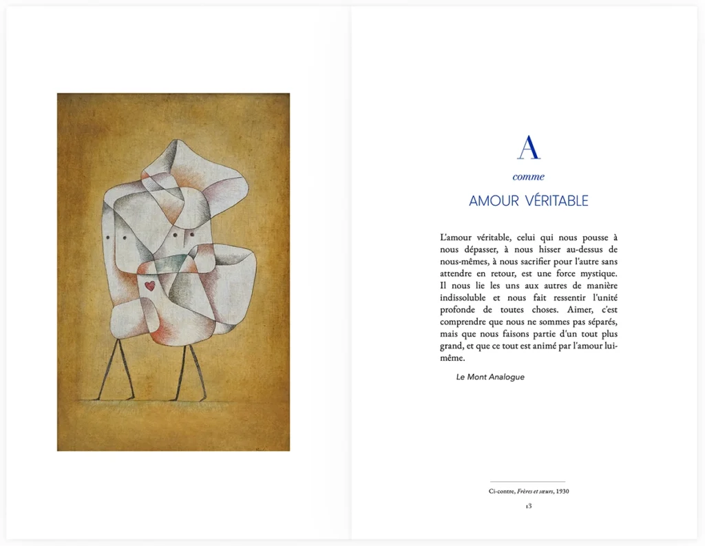 page Amour du livre René Daumal, éclaireur du futur - Une anthologie à la lumière de Paul Klee